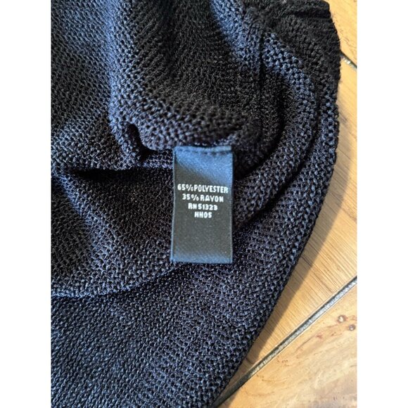 Josephine Chaus Black Sleeveless Lightweight Polyester Blend Sweater‎ Size Large - Picture 6 of 8